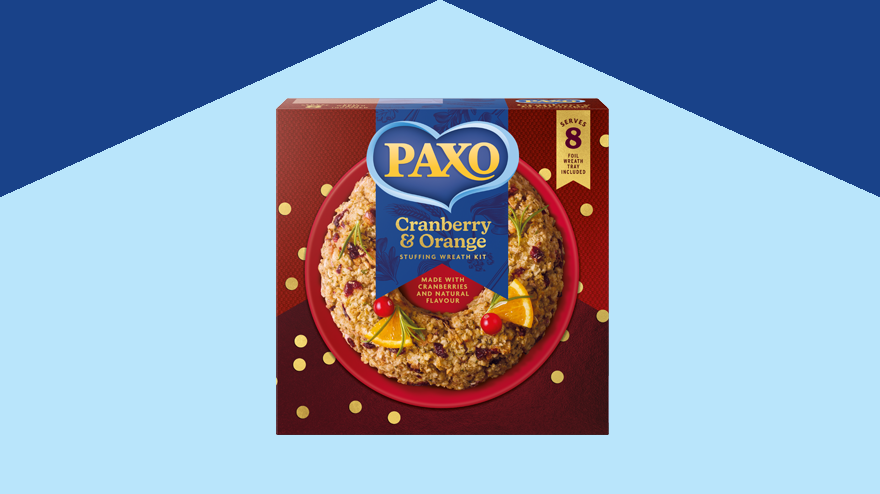 Paxo cranberry and orange stuffing wreath